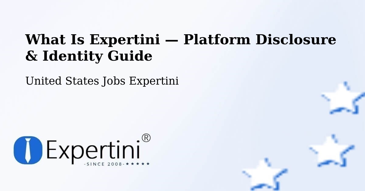 What Is Expertini — Platform Disclosure & Identity Guide – Delafield